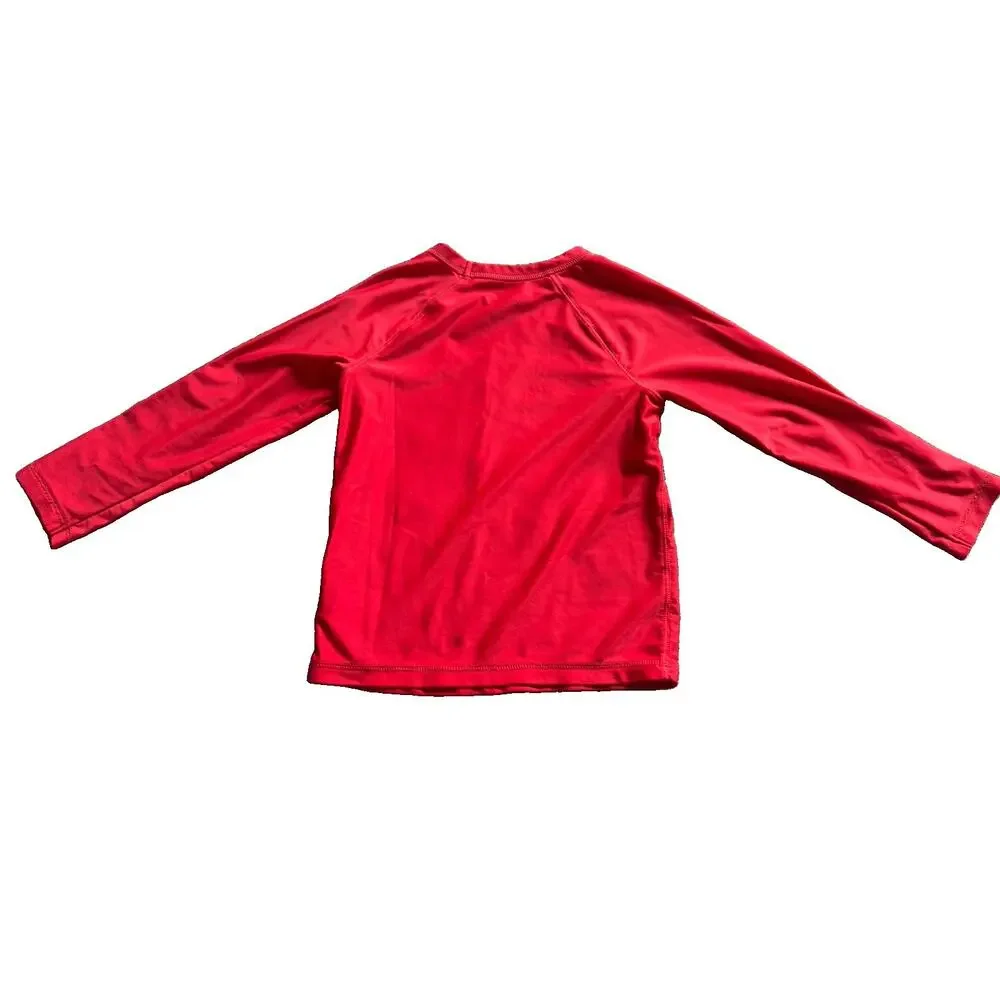 4 Years Red Disney GAP Mickey Mouse Swim Long Sleeve Rash Guard